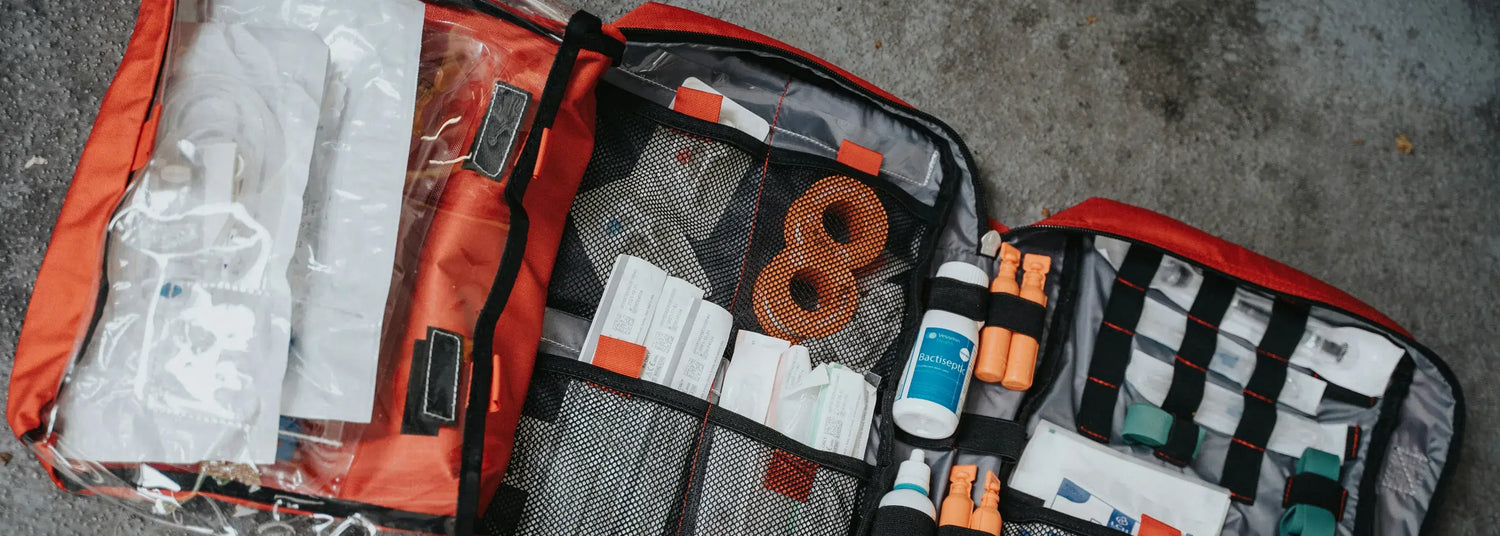 Kit de primeiros socorros para camping, trilha, escalada, etc